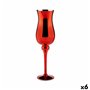 Bougeoir Verre Rouge 13,5 x 4,5 x 13,5 cm (6 Unités) 141,99 €