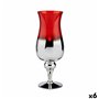 Bougeoir Verre Rouge Argenté 13 x 35 x 13 cm (6 Unités) 134,99 €