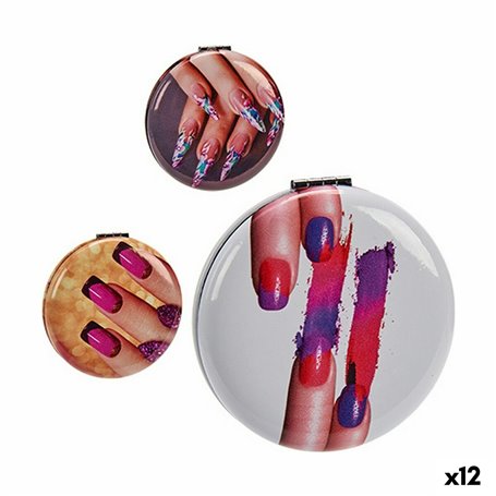 Miroir de Poche 8 x 2,4 x 8 cm Ongles (12 Unités) 49,99 €