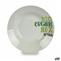 Assiette creuse Organic Blanc Vert Ø 20,6 cm Porcelaine (10 Unités) 88,99 €