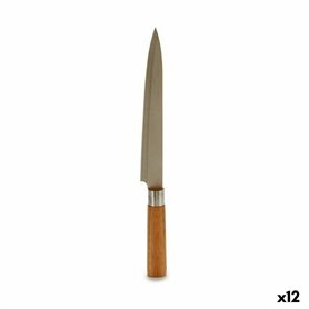 Couteau de cuisine 3 x 33,5 x 2,5 cm Argenté Marron Acier inoxydable Bam 49,99 €