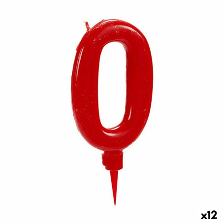 Bougie Rouge Anniversaire Numéro 0 (12 Unités) 60,99 €