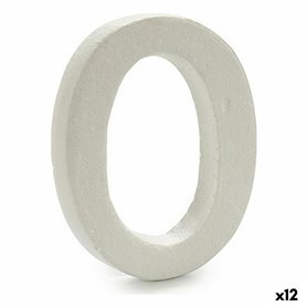 Lettre O Blanc polystyrène 1 x 15 x 13,5 cm (12 Unités) 77,99 €