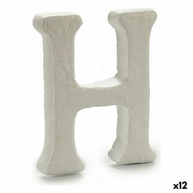 Lettre H Blanc polystyrène 1 x 15 x 13,5 cm (12 Unités) 75,99 €