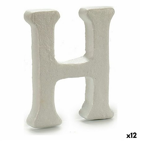 Lettre H Blanc polystyrène 1 x 15 x 13,5 cm (12 Unités) 75,99 €