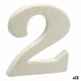 Numéro 2 Blanc polystyrène 2 x 15 x 10 cm (12 Unités) 67,99 €