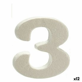 Numéro 3 Blanc polystyrène 2 x 15 x 10 cm (12 Unités) 67,99 €