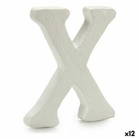 Lettre X Blanc polystyrène 1 x 15 x 13,5 cm (12 Unités) 77,99 €