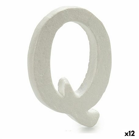 Lettre Q Blanc polystyrène 1 x 15 x 13,5 cm (12 Unités) 77,99 €