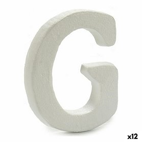 Lettre G Blanc polystyrène 1 x 15 x 13,5 cm (12 Unités) 77,99 €