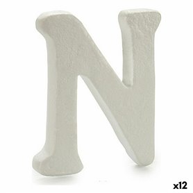 Lettre N Blanc polystyrène 1 x 15 x 13,5 cm (12 Unités) 77,99 €