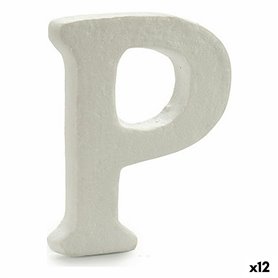 Lettre P Blanc polystyrène 1 x 15 x 13,5 cm (12 Unités) 77,99 €
