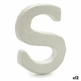Lettre S Blanc polystyrène 12 x 15 x 12 cm (12 Unités) 77,99 €