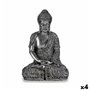 Figurine Décorative Buda Assis Argenté 17 x 32,5 x 22 cm (4 Unités) 199,99 €