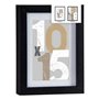 Cadre photo 16 x 21 x 2,5 cm Noir verre Bois MDF (6 Unités) 37,99 €