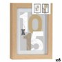 Cadre photo 16 x 21 x 2,5 cm Naturel verre Bois MDF (6 Unités) 37,99 €