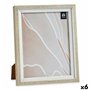 Cadre photo 24 x 2 x 29 cm Verre Beige Blanc Plastique (6 Unités) 55,99 €