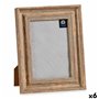 Cadre photo 19 x 2 x 24 cm Verre Bois Marron Cuivre Plastique (6 Unités) 42,99 €