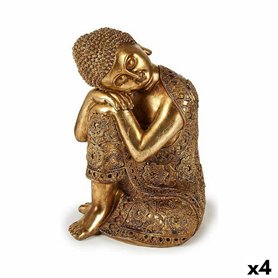 Figurine Décorative Buda Assis Doré 20 x 30 x 20 cm (4 Unités) 189,99 €