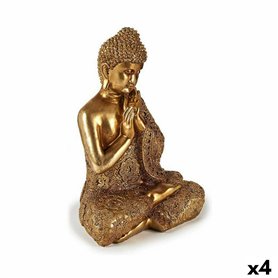 Figurine Décorative Buda Assis Doré 17 x 33 x 23 cm (4 Unités) 199,99 €