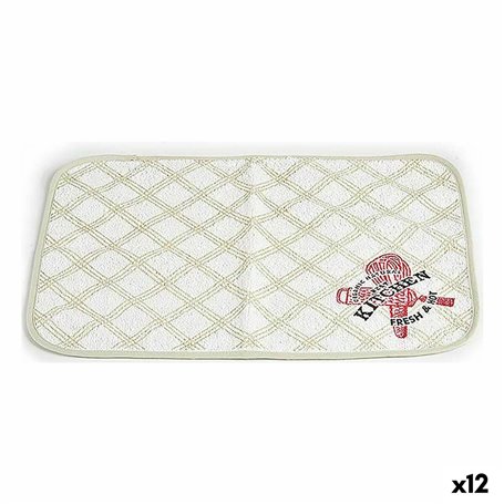 Dessous de plat 33 x 0,3 x 48 cm Blanc Vert (12 Unités) 34,99 €