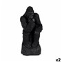 Figurine Décorative Gorille Noir 20 x 45 x 20 cm (2 Unités) 199,99 €
