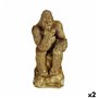 Figurine Décorative Gorille Doré 20,5 x 47 x 23,5 cm (2 Unités) 199,99 €