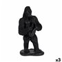 Figurine Décorative Gorille Saxophone Noir 15 x 38,8 x 22 cm (3 Unités) 209,99 €