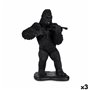 Figurine Décorative Gorille Violon Noir 17 x 41 x 30 cm (3 Unités) 229,99 €