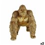 Figurine Décorative Gorille Doré 20 x 27,5 x 34 cm (2 Unités) 173,99 €