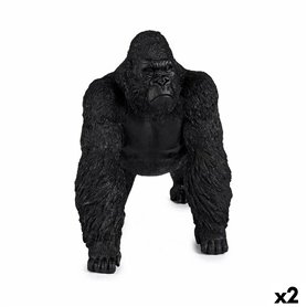 Figurine Décorative Gorille Noir 20 x 27 x 34 cm (2 Unités) 173,99 €