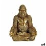 Figurine Décorative Gorille Yoga Doré 19 x 26,5 x 22 cm (4 Unités) 169,99 €