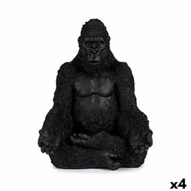 Figurine Décorative Gorille Yoga Noir 19 x 26,5 x 22 cm (4 Unités) 169,99 €