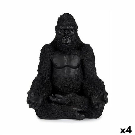 Figurine Décorative Gorille Yoga Noir 19 x 26,5 x 22 cm (4 Unités) 169,99 €