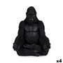 Figurine Décorative Gorille Yoga Noir 19 x 26,5 x 22 cm (4 Unités) 169,99 €