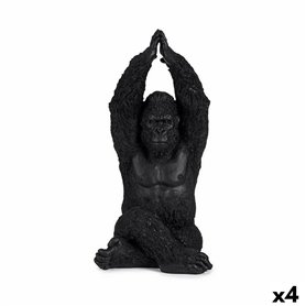 Figurine Décorative Gorille Yoga Noir 18 x 36,5 x 19,5 cm (4 Unités) 169,99 €