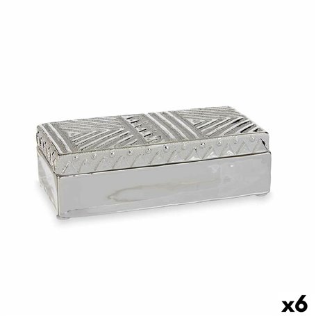 Boîte à bijoux Argenté Céramique 10,2 x 6,3 x 20,5 cm (6 Unités) 96,99 €