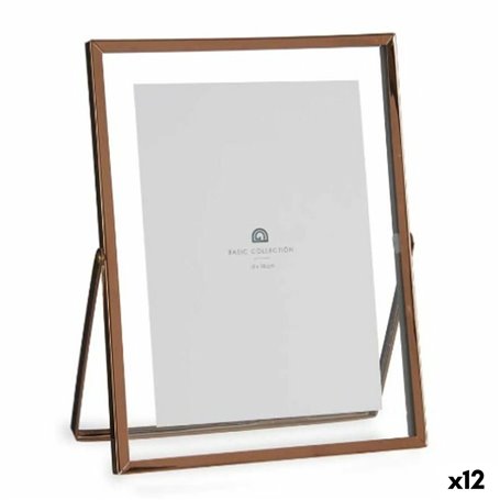 Cadre photo Cuivre Métal verre Plastique 18,5 x 1 x 23 cm (12 Unités) 96,99 €