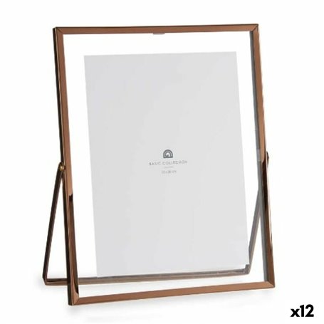 Cadre photo Cuivre Métal verre Plastique 20,5 x 1 x 25,2 cm (12 Unités) 110,99 €