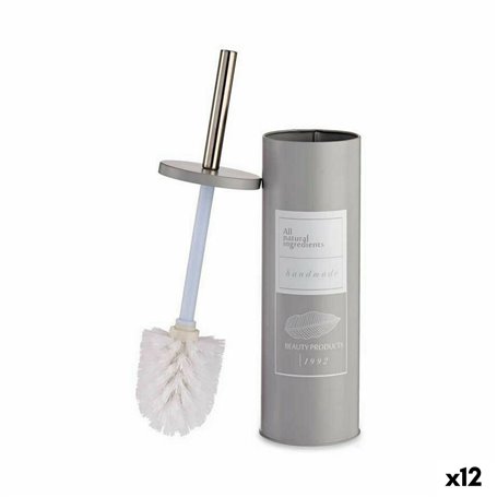 Brosse de salle de wc Beauty Products Blanc Gris Acier Plastique 9,5 x 3 127,99 €