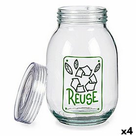 Boîte Reuse verre Transparent 1,8 L 13 x 20,8 x 13 cm (4 Unités) 51,99 €