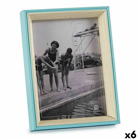 Cadre photo Verre Bleu Blanc 3 x 20 x 15 cm Bois MDF (6 Unités) 36,99 €