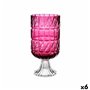 Vase Taillé Rose foncé Verre 13 x 26,5 x 13 cm (6 Unités) 132,99 €