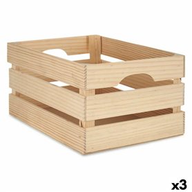 Boîte Décorative Bois de pin 26 x 18,3 x 36 cm (3 Unités) 87,99 €