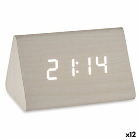 Montre Numérique de Table Blanc PVC Bois MDF 11,7 x 7,5 x 8 cm (12 Unité 149,99 €