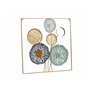 Décoration murale Multicouleur Fleurs Miroir Métal Verre 45 x 45 x 2 cm  102,99 €