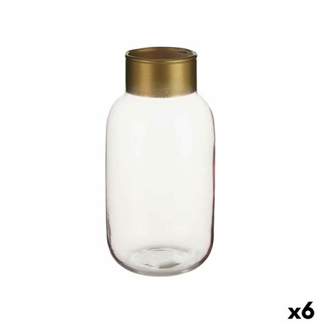 Vase Rose Doré verre 11,5 x 24 x 11,5 cm (6 Unités) 121,99 €