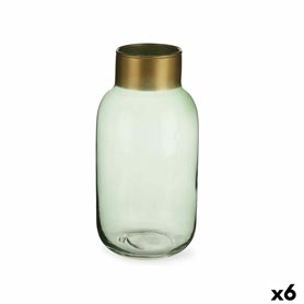 Vase Vert Doré verre 11,5 x 24 x 11,5 cm (6 Unités) 121,99 €