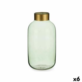 Vase Vert Doré verre 14,5 x 29,5 x 14,5 cm (6 Unités) 169,99 €