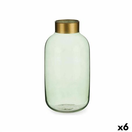 Vase Vert Doré verre 14,5 x 29,5 x 14,5 cm (6 Unités) 169,99 €